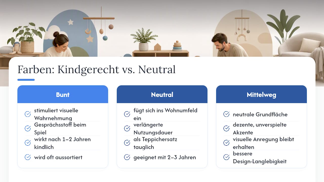 Kindgerecht oder neutral: welche Farben wirklich Sinn ergeben — overview diagram