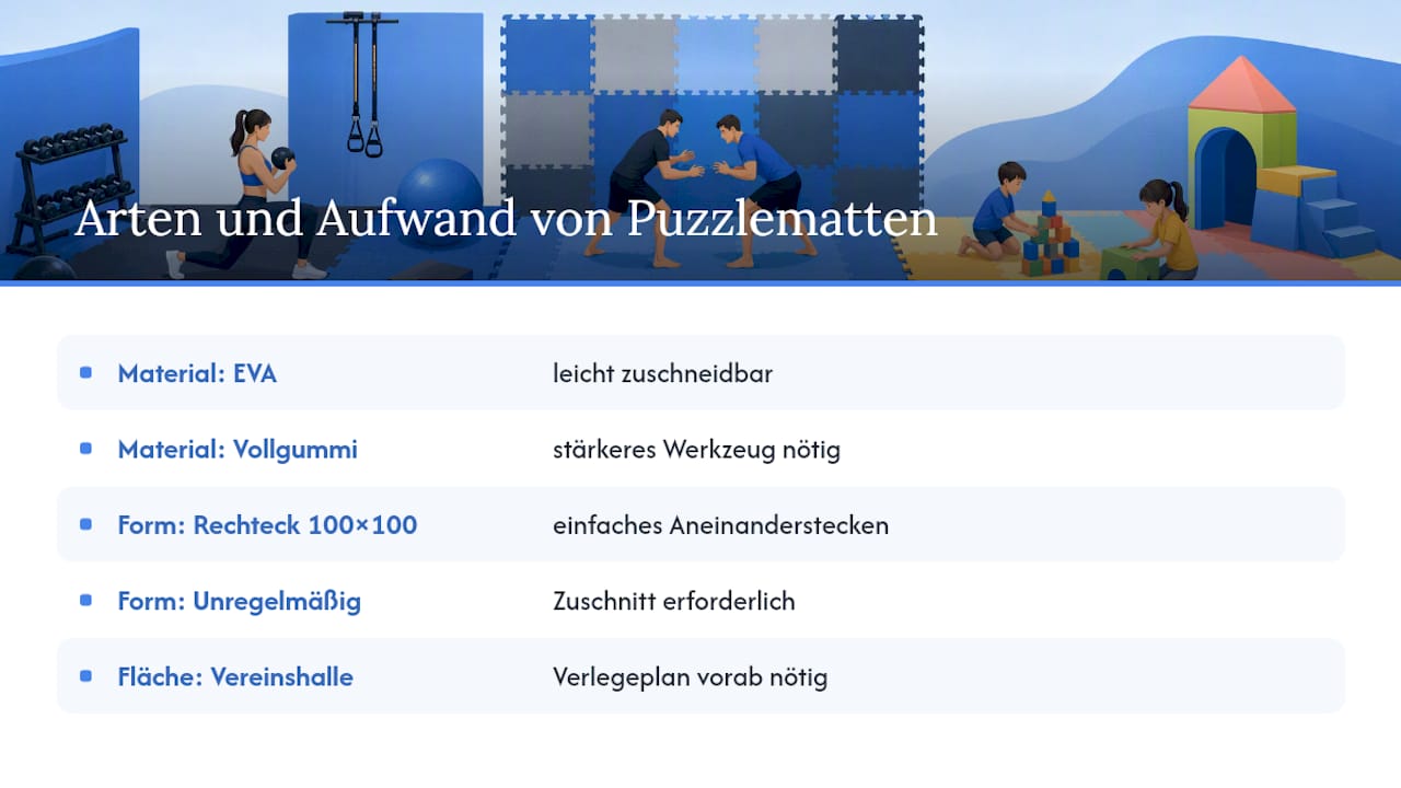 Verschiedene Arten und Schwierigkeitsgrade von Puzzles — overview diagram