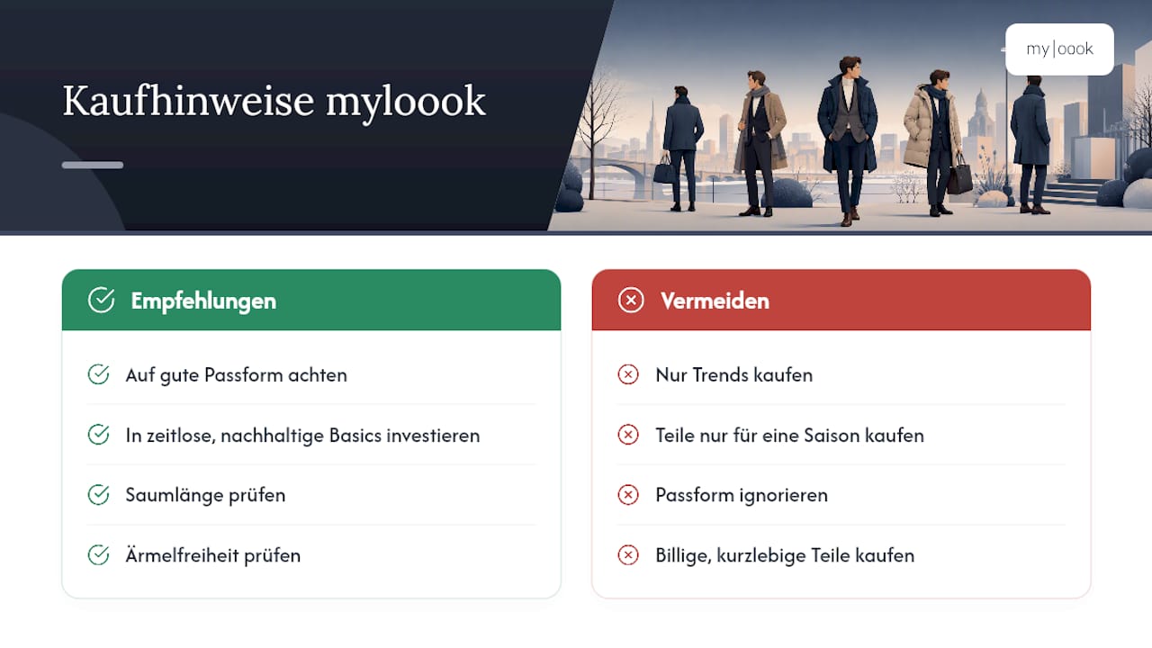 Praxis- und Markenwissen: myloook zu Passform und Material — overview diagram