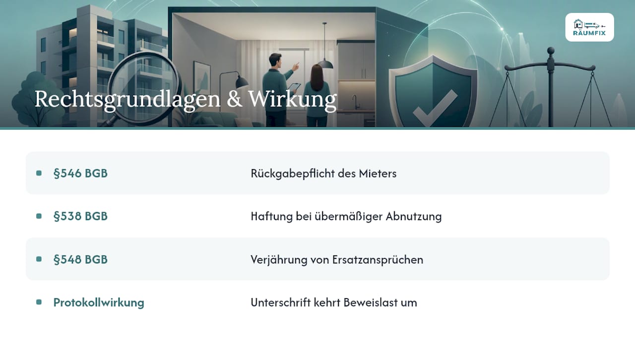 Wohnungsabnahme Vermieter Prüfpunkte: Was das Gesetz wirklich verlangt — overview diagram