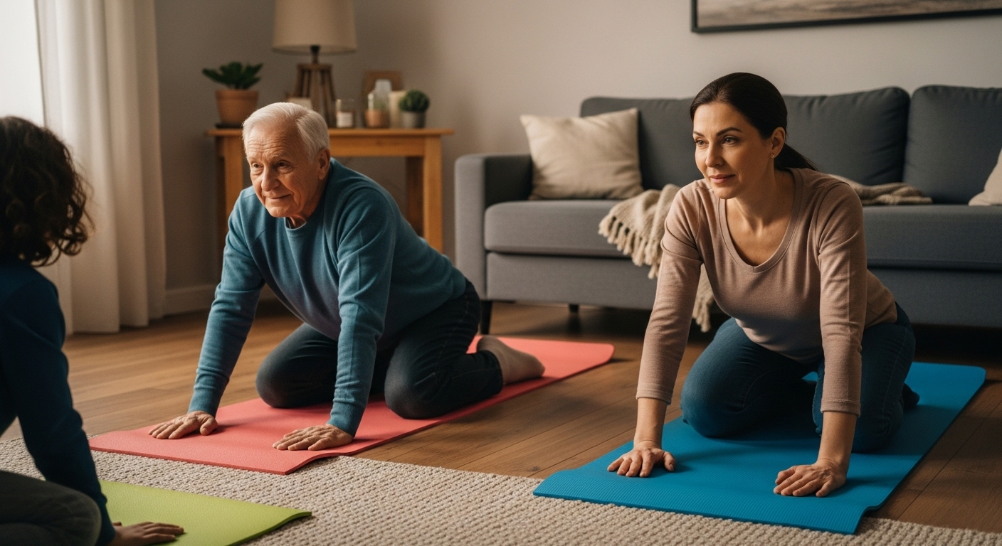 Fitnessmatten Alltag Familie
