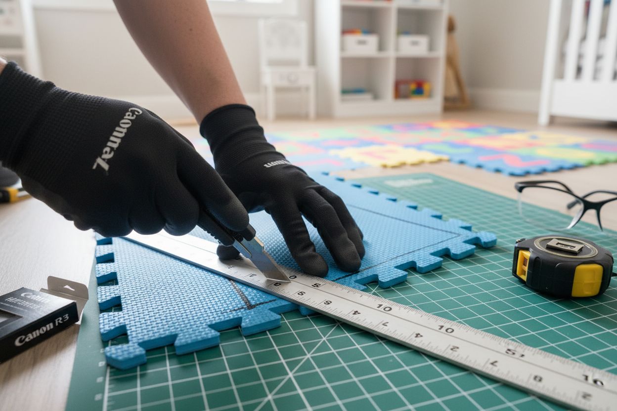 puzzlematte zuschneiden kinderzimmer