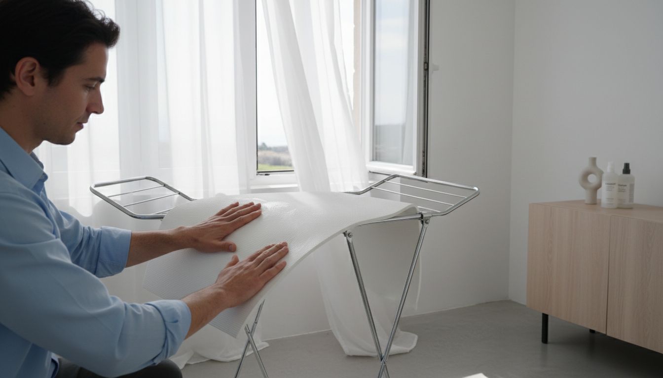 Matte trocknen Hygienekontrolle