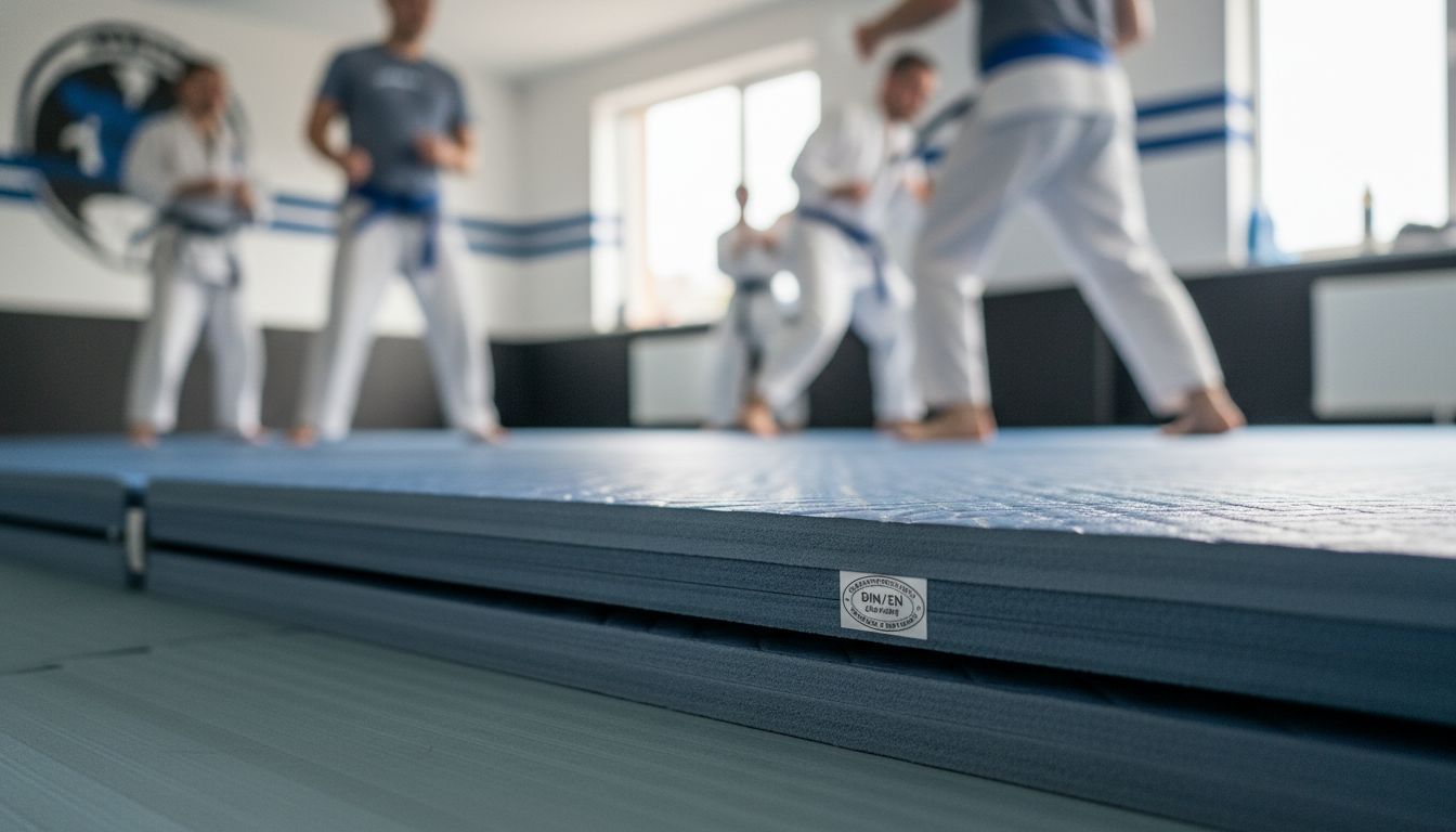 Kampfsportmatte Nahaufnahme Qualität