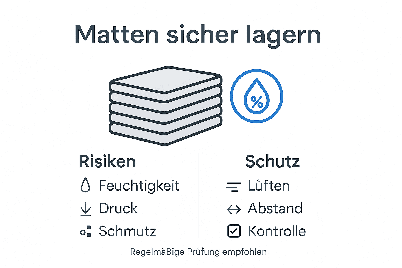 Infografik: So bewahrst du Kampfsportmatten sicher und geschützt auf