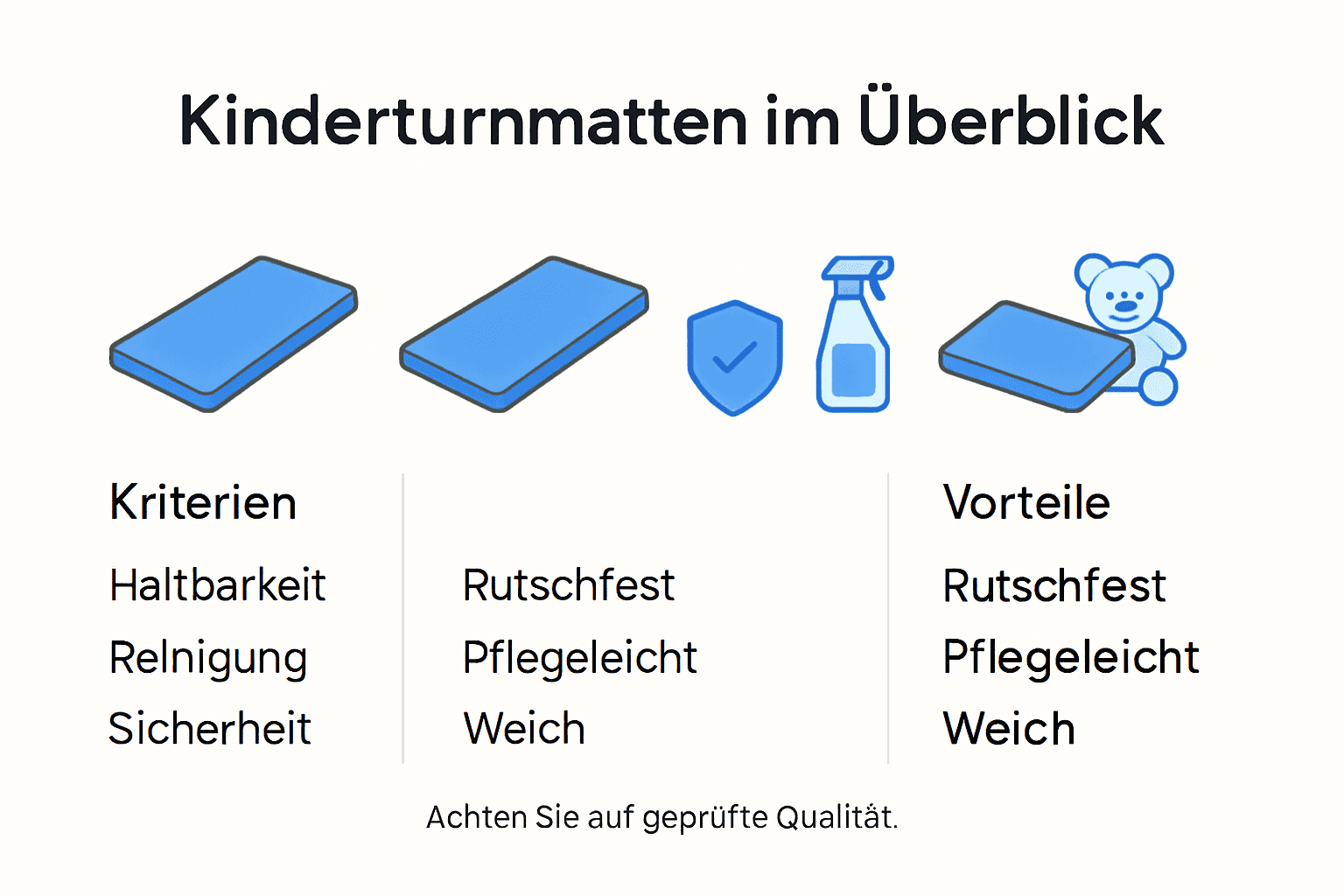 Übersicht: Kinderturnmatten im Vergleich – Worauf kommt es an?