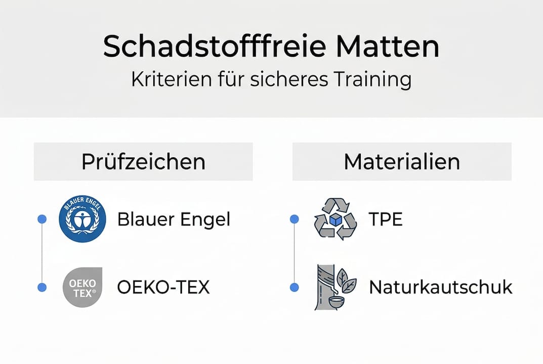 Infografik: Worauf kommt es bei schadstofffreien Matten wirklich an?