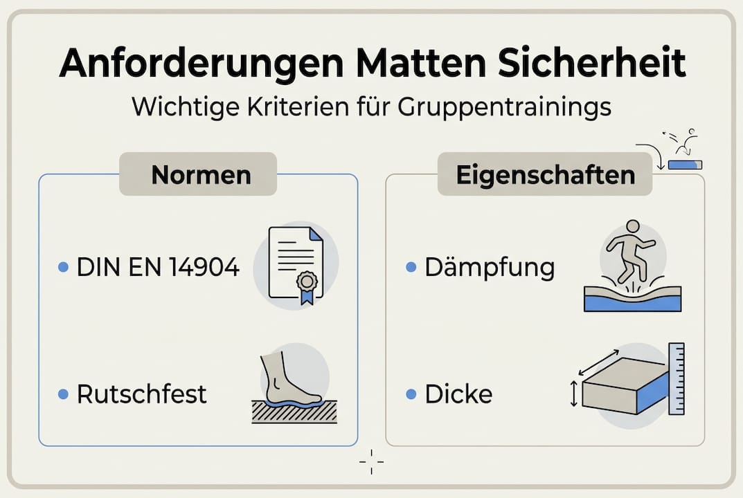 Infografik: Worauf es bei sicheren Trainingsmatten wirklich ankommt