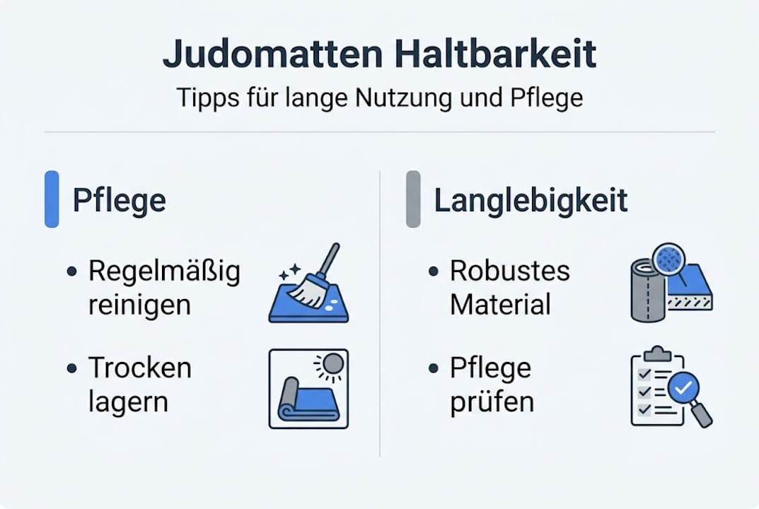 Übersicht: So bleiben Judomatten lange haltbar und gepflegt