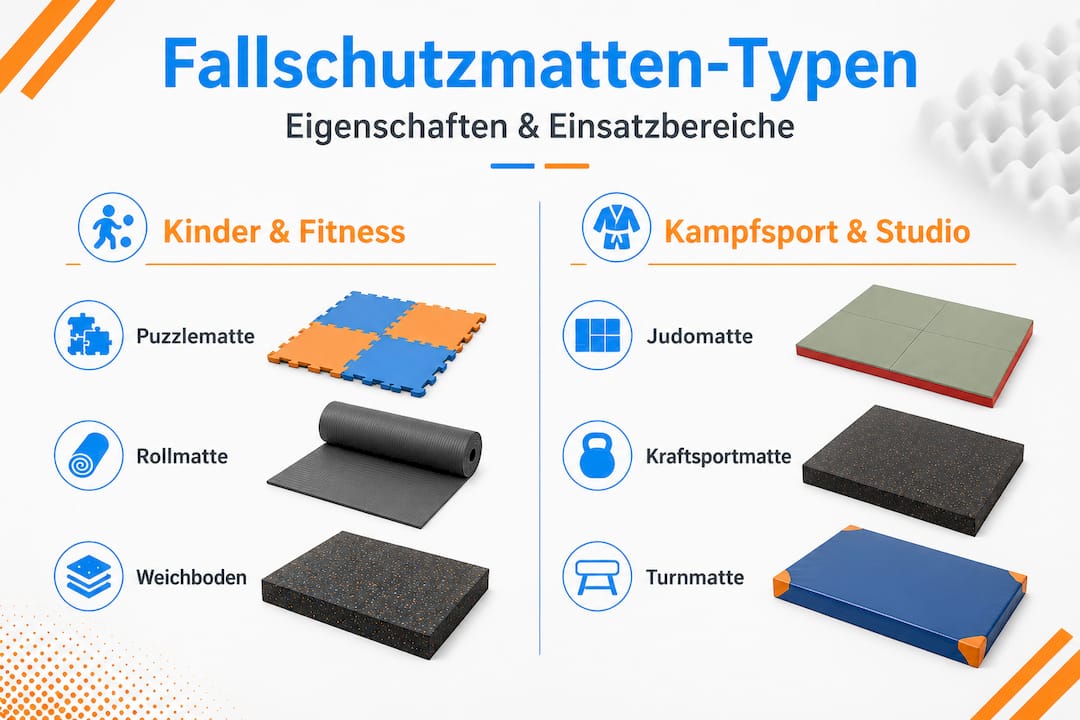 Übersicht: Verschiedene Arten von Fallschutzmatten und ihre Einsatzbereiche