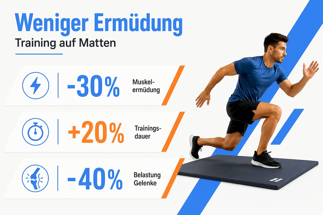 Infografik: Wie Anti-Ermüdungsmatten die Belastung am Arbeitsplatz reduzieren – Fakten und Zahlen auf einen Blick