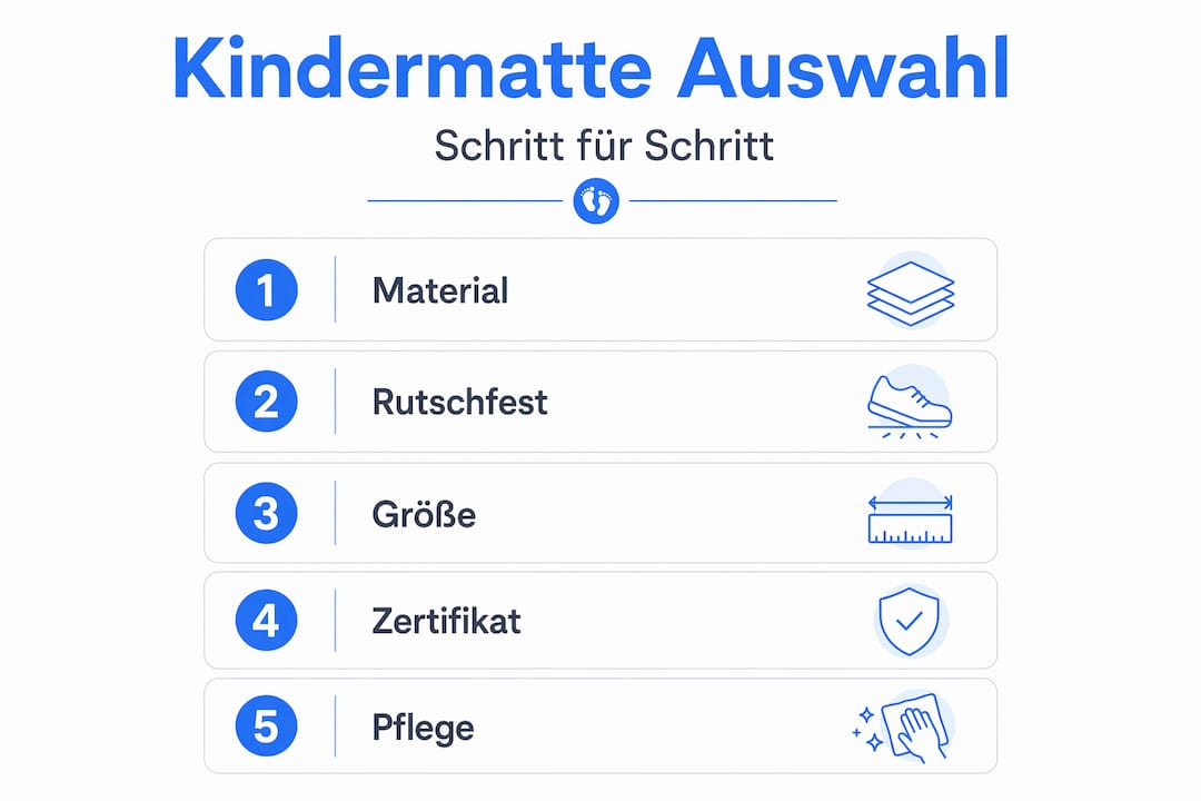 Infografik: So findest du die passende Spielmatte für dein Kind