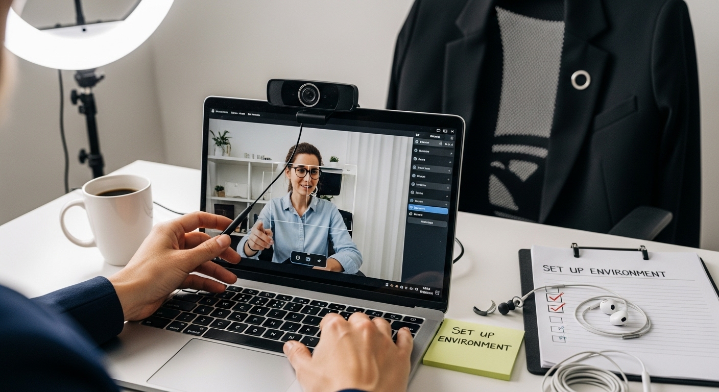 video interview setup