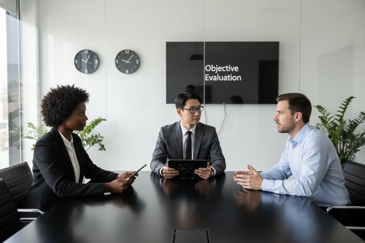 objective interview evaluation meeting
