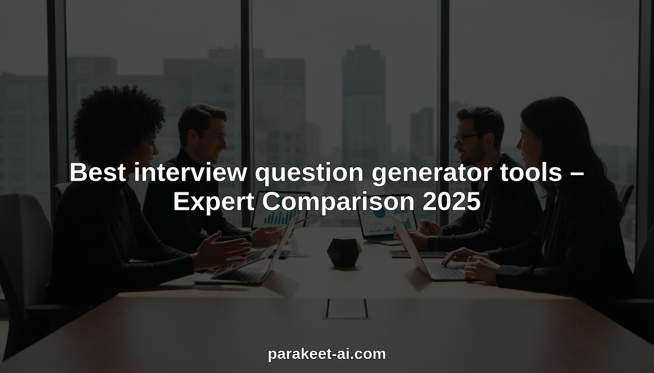 Best interview question generator tools – Expert Comparison 2025