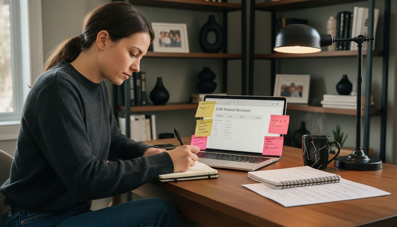 interview preparation desk