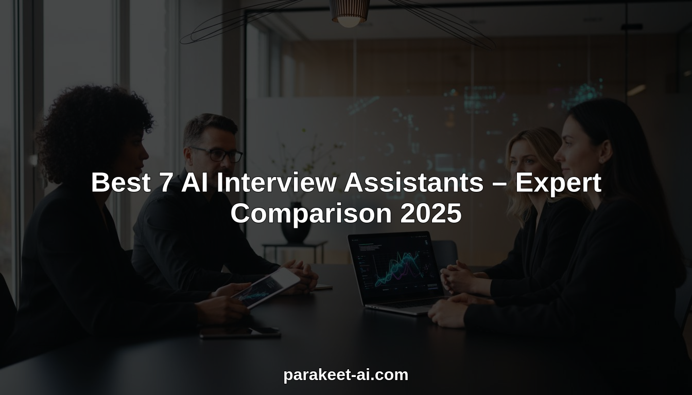 Best 7 AI Interview Assistants – Expert Comparison 2025