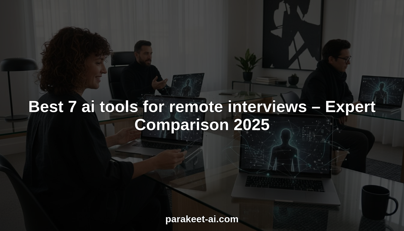 Best 7 ai tools for remote interviews – Expert Comparison 2025