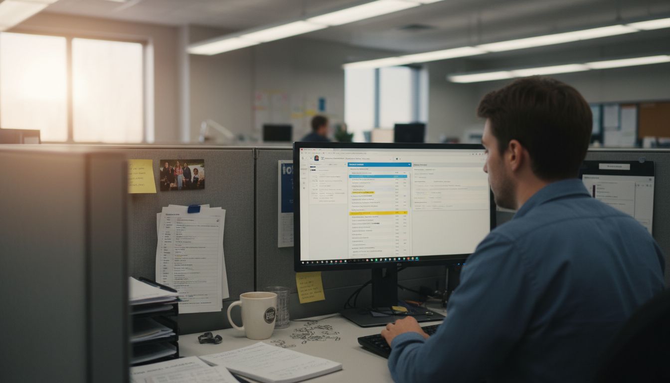 HR specialist using resume parsing software