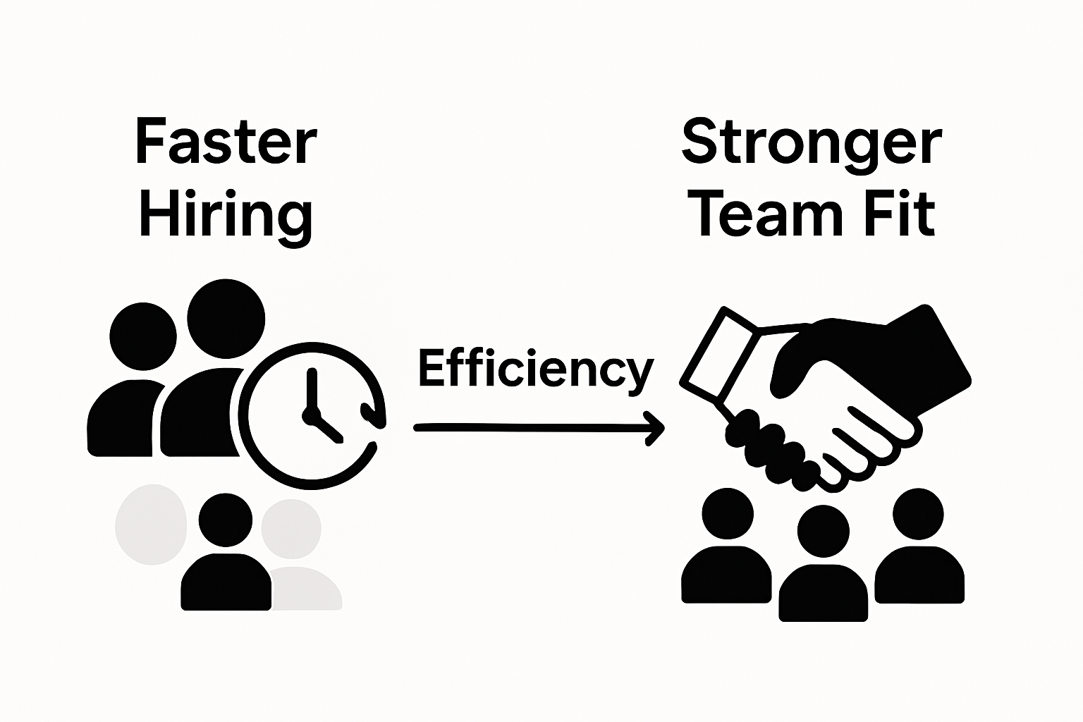 Infographic comparing group interview benefits