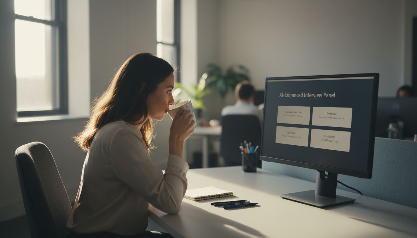 AI interview platform dashboard in use