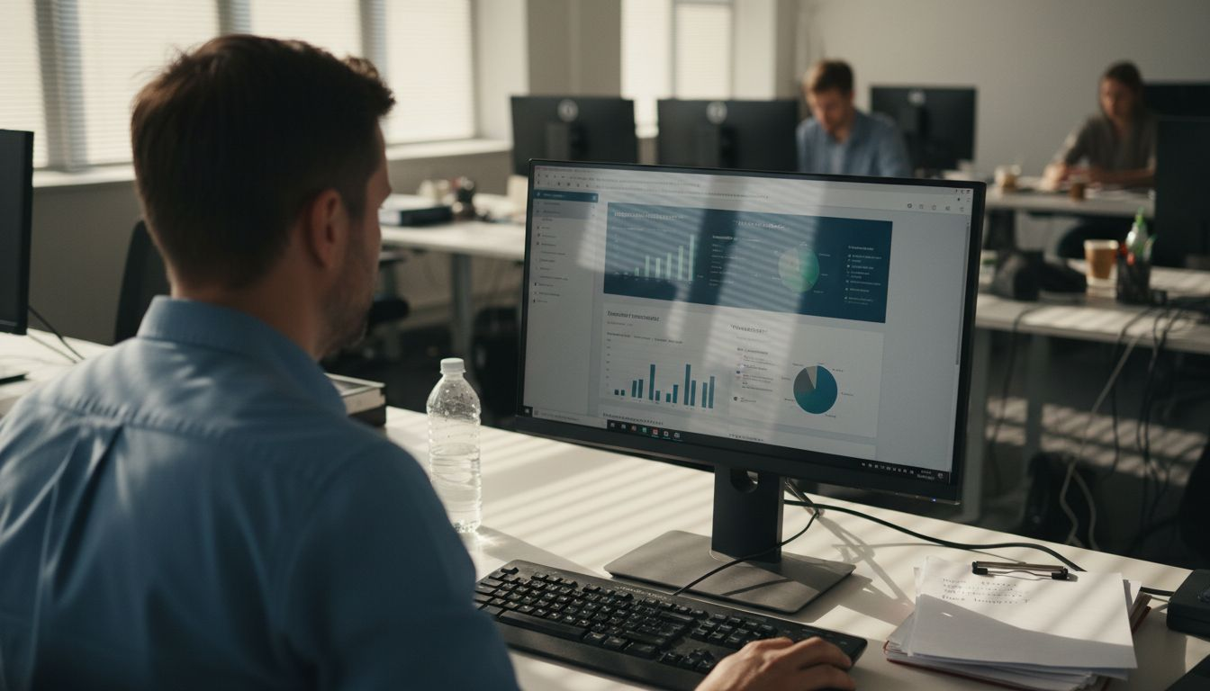 Recruiter reviews AI-powered interview feedback