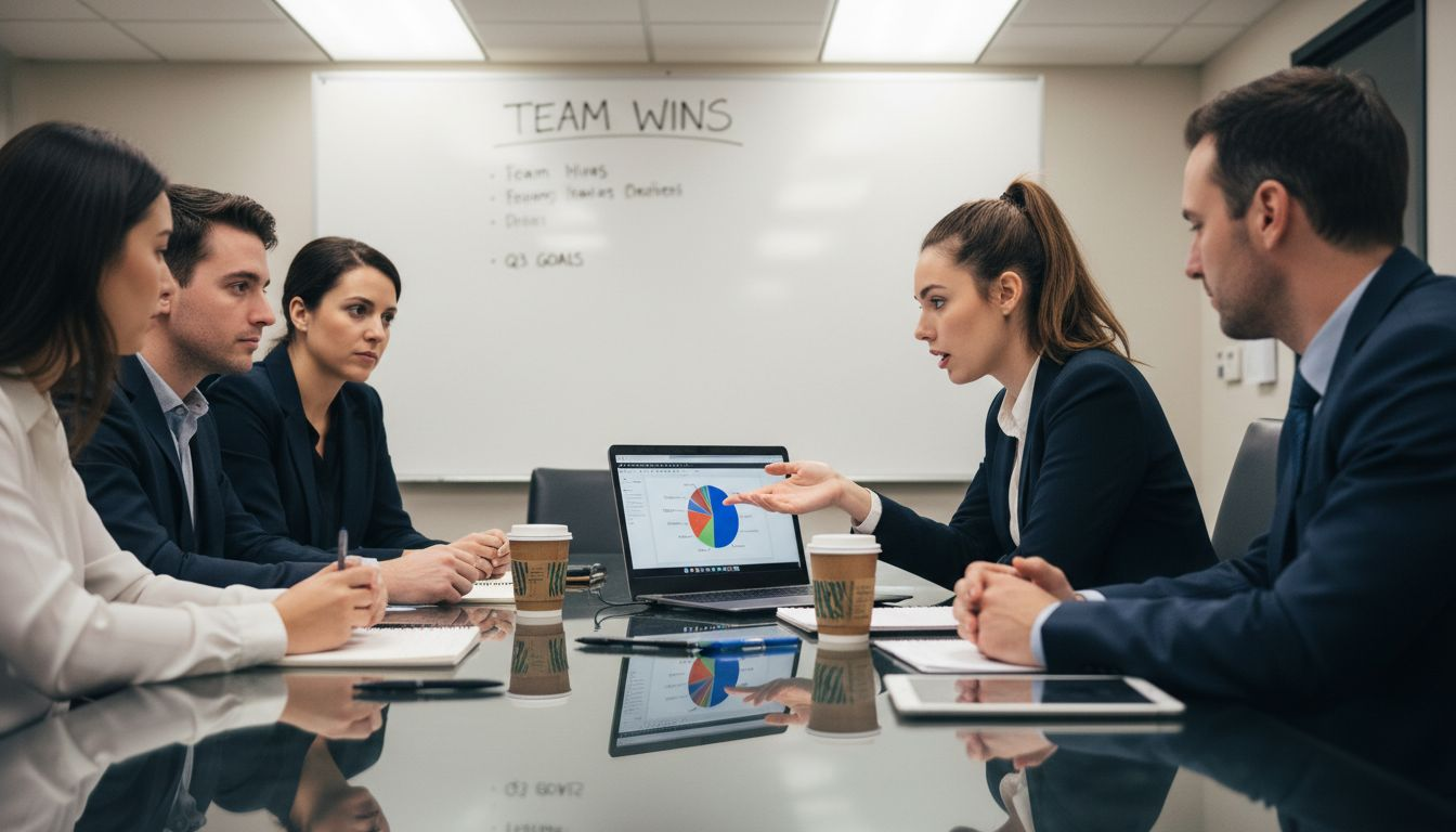 Team meeting discussing transferable skills