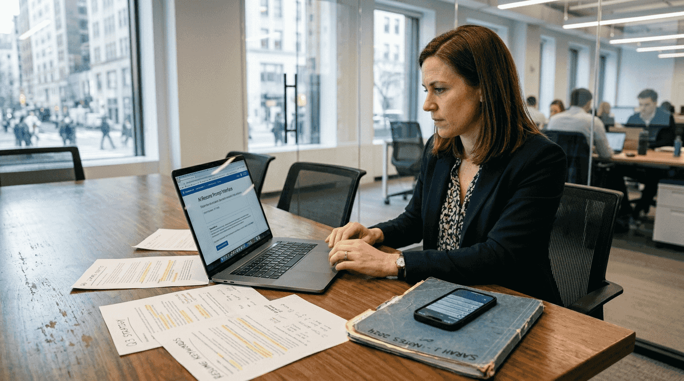 Person uses AI to analyze job description