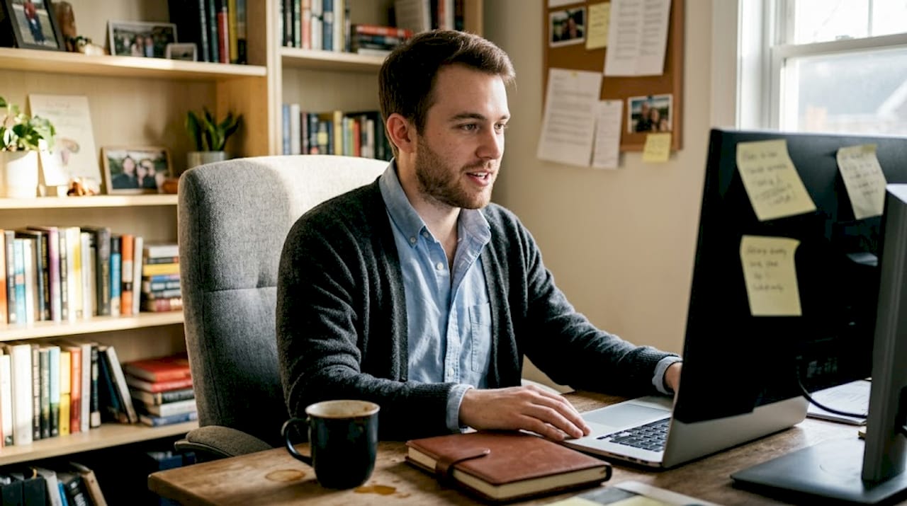 Practicing soft skills for interview at home