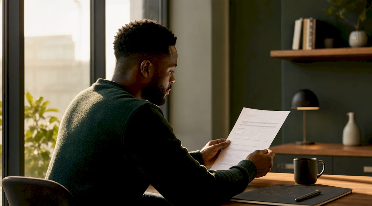 Recruiter’s hands at keyboard in AI interview setup