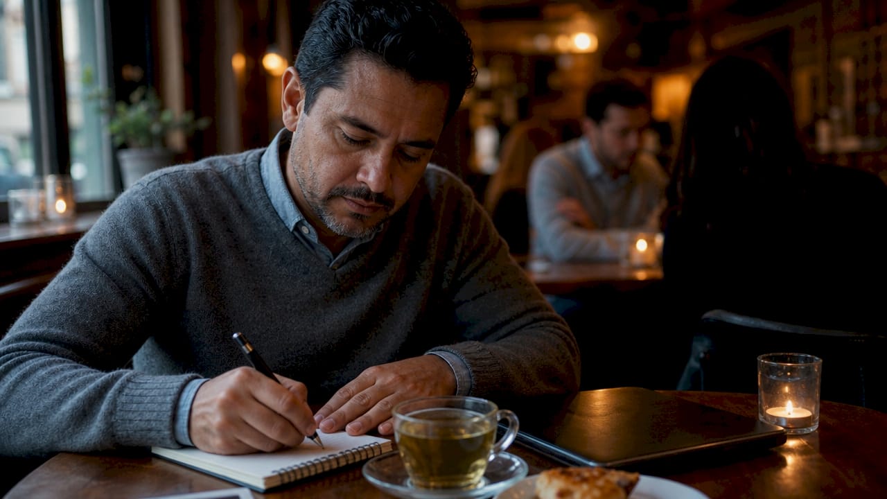 Man contemplating professional failure in office
