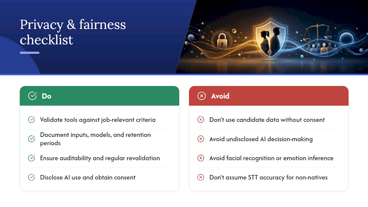 Privacy, fairness, and legal considerations you need to know — overview diagram