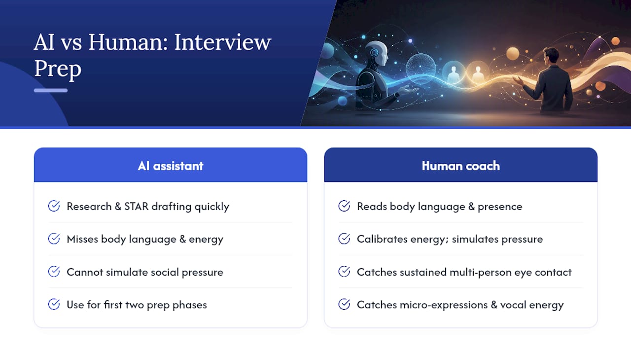 What AI assistants miss and when you still need a human — overview diagram