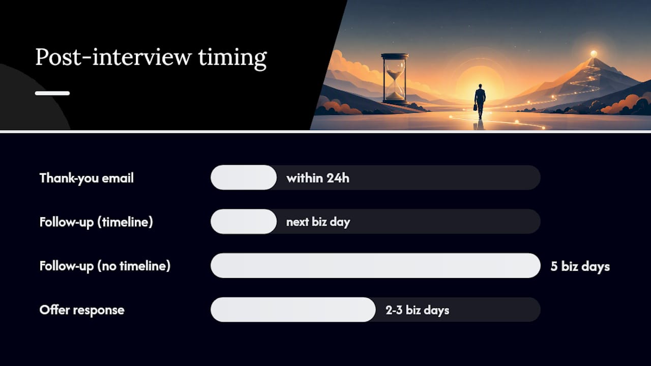 What to do after the final interview — overview diagram