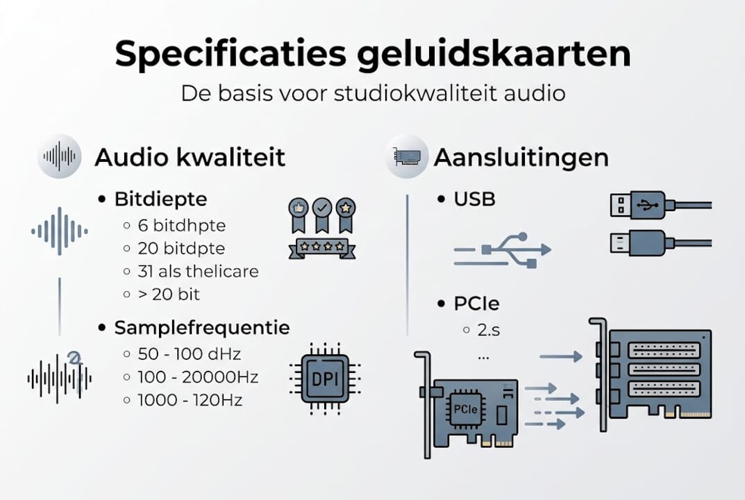 Qu'est-ce qu'une carte son ? Tout ce qu'il faut pour réaliser les meilleurs enregistrements en studio 1 Aperçu des spécifications : les cartes son en point de mire