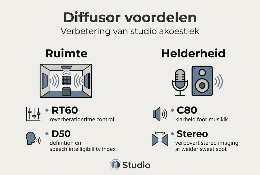 Infografik: Die konkreten Vorteile eines Diffusors auf einen Blick