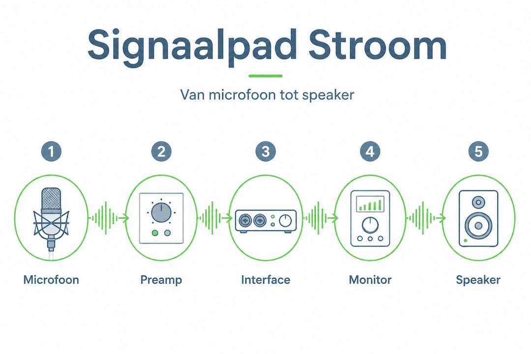 Infografik: Stromqualität im Signalweg des Studios