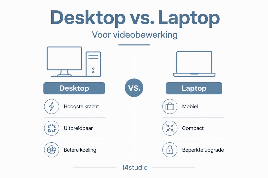 De juiste computer voor videobewerking: zo kies je 2 Welke is beter voor videobewerking: een desktop of een laptop?