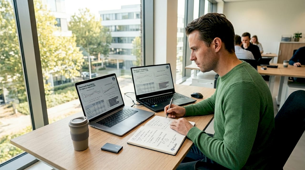 Een vergelijking van de processoren in twee verschillende laptops