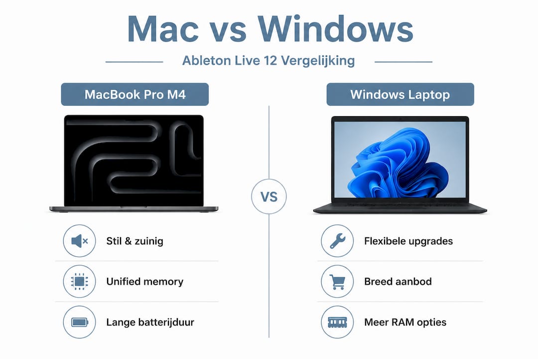 Infographic: MacBook versus Windows-laptop – de belangrijkste verschillen op een rij