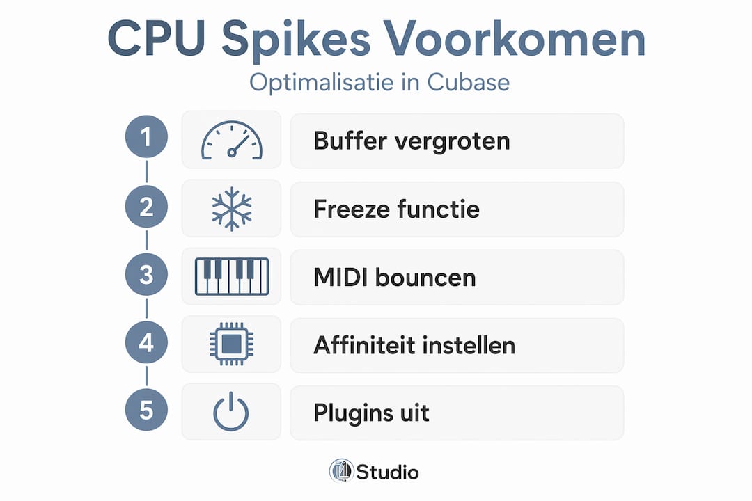 Roadmap für die Optimierung der CPU-Auslastung in Cubase