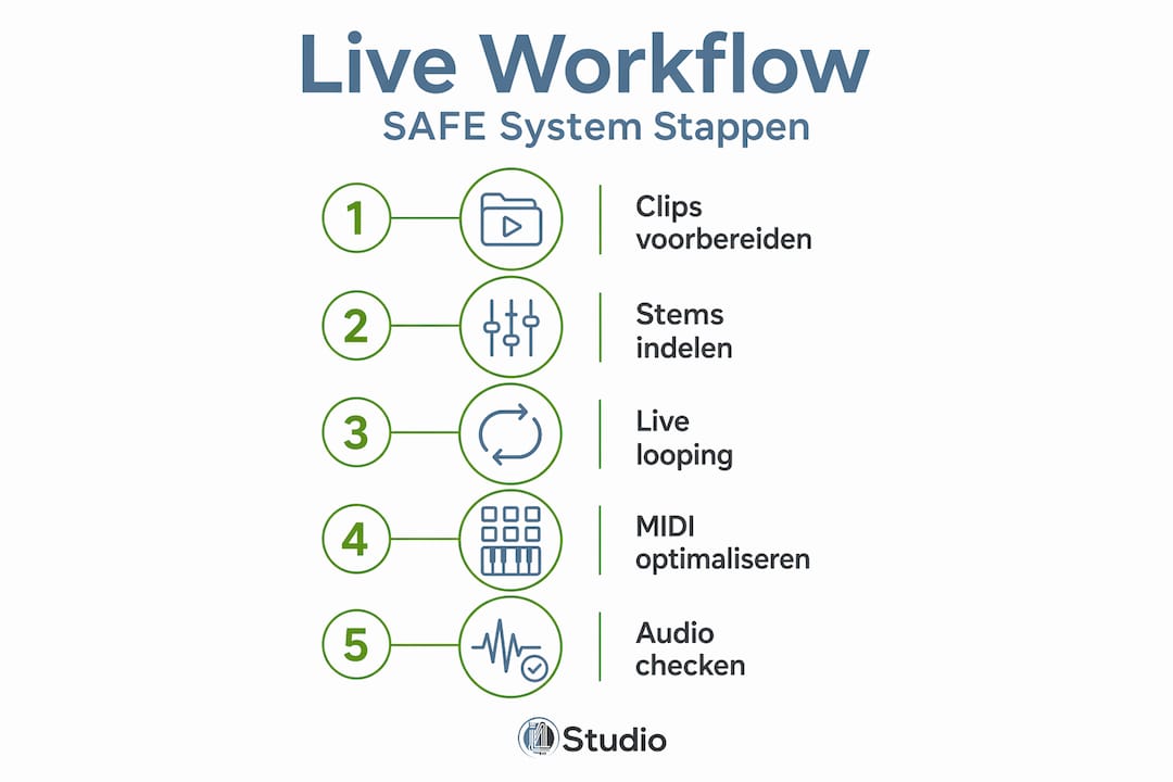 Infographic: Step-by-step workflow optimization in Ableton Live