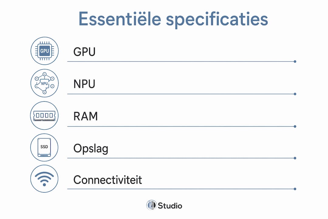 Welke specificaties zijn essentieel voor een AI-computer? 1 Overzicht: welke specificaties heb je nodig voor een goede AI-computer?