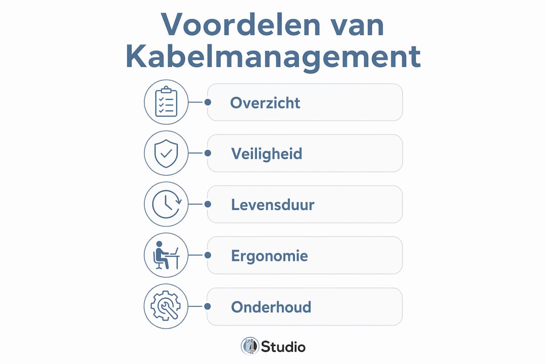 Overzicht: de voordelen van goed kabelbeheer in beeld gebracht