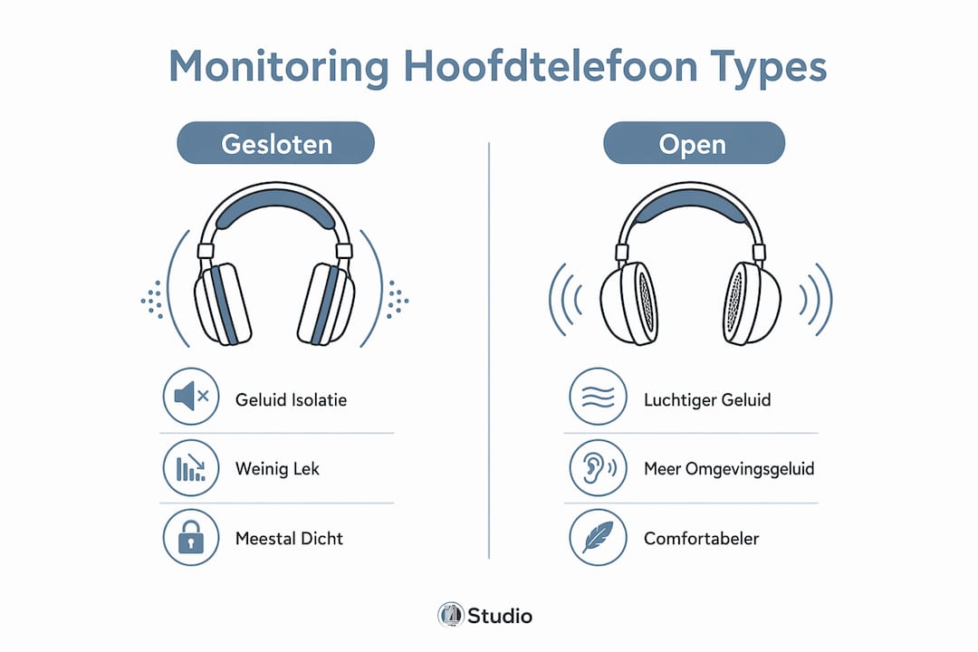 Definition of Headphone Monitoring: A Guide for Audio Professionals 2 Infographic: The Differences Between Closed-Back and Open-Back Headphones for Monitoring