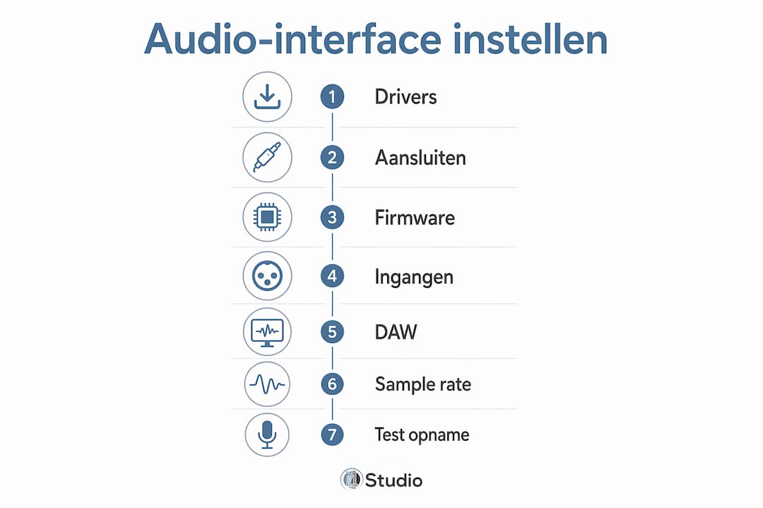 Infographic: How to Set Up Your Audio Interface, Step by Step
