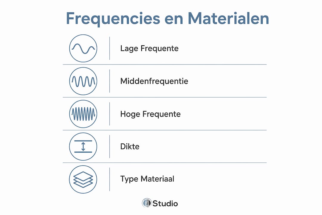 The Role of Absorptive Material in Your Studio 1 Infographic: How Absorptive Materials Respond to Different Frequencies