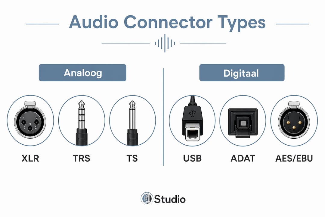 Infographie claire comparant les câbles audio analogiques et numériques