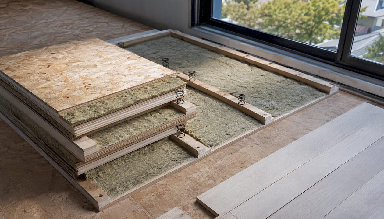 Floating Floors for Your Recording Studio: A Complete Guide 1 Prefabricated components for a floating floor—available quickly and nearby