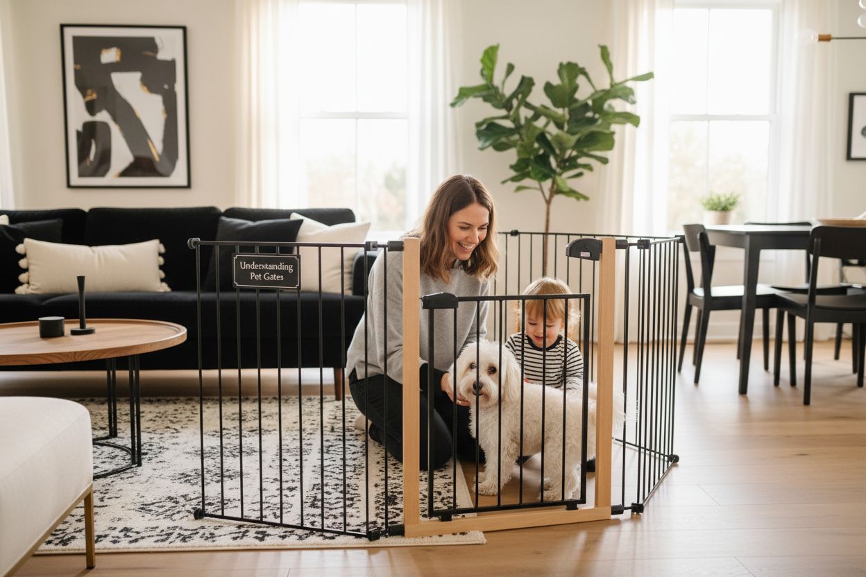 freestanding pet gate family